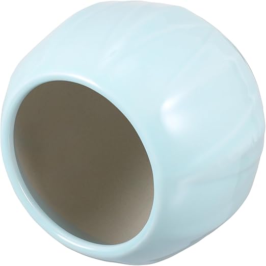 Light Blue Round Ceramic Planter – Smooth Glazed Finish|5.5" Diameter x 4.9" Height|Minimalist Nordic Style Pot for Indoor Plants